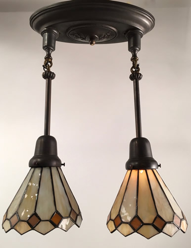 Arts and Crafts 2-Light Pendant